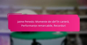 Jaime Penedo: Momente de vârf în carieră, Performanțe remarcabile, Recorduri